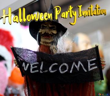 Halloween Party Invitation   Halloween Invitation