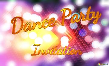 Invitation Dance Party  Vibrant Abstract Lights And Colorful Bokeh Effects