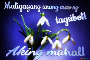 Maligayang Unang Araw Ng Tagsibol! Aking Mahal!  Flowers