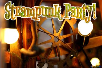 Steampunk Party!  Steampunk style decor old incandescent bulbs