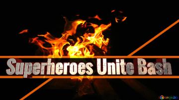 Superheroes Unite Bash  Flame Line Fire A Close Up Of A Fire Geometrical Thumbnail Background