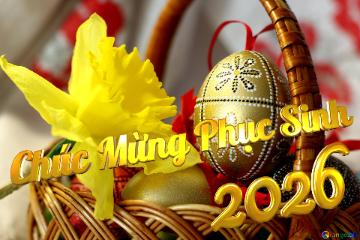 Chúc Mừng Phục Sinh 2026  Easter Background