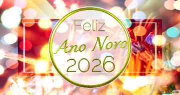 Feliz Ano Novo 2026    julbelysning