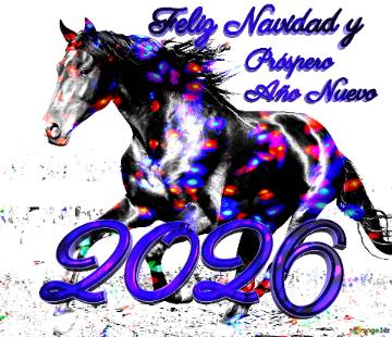 Feliz Navidad y 2026 Próspero  Año Nuevo  Pferdefarbene Lichter