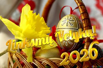 Linksmų Velykų! 2026  Easter Background