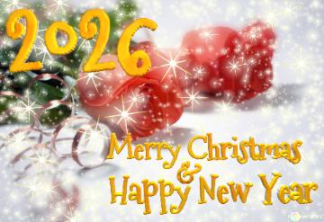 Merry Christmas 2026  Happy New Year &  Love Card