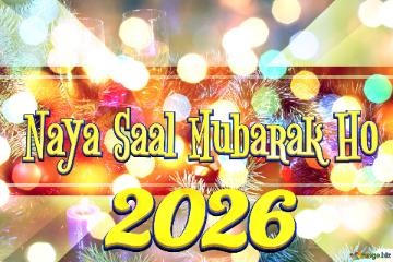  Naya Saal Mubarak Ho 2026  Winter Holiday Festive Christmas Delight