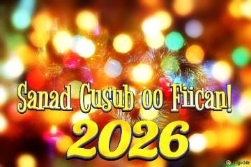 Sanad Cusub Oo Fiican! 2026  Frosty Winter Holiday Christmas Magic