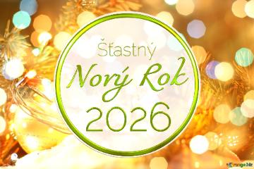 Šťastný Nový Rok 2026    luces de Navidad