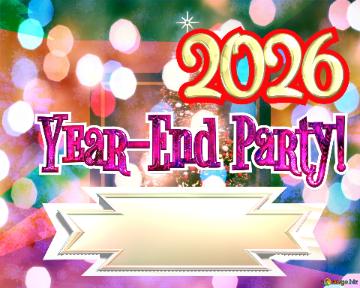 Year-End Party! 2026   Artificial Christmas Tree