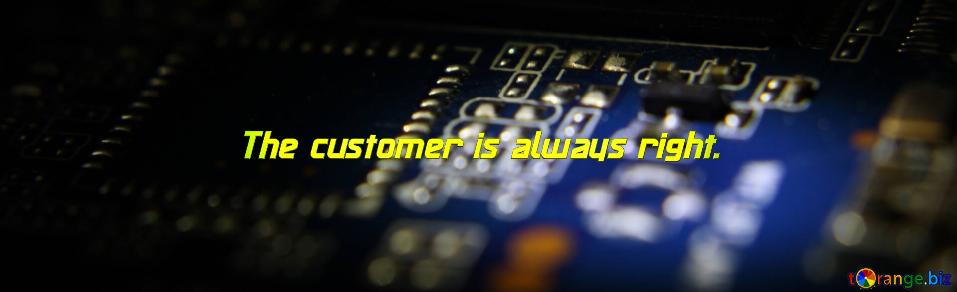 The customer is always right. Cover for Facebook Facebook cover photo electrical engineering and electronics repair №40837