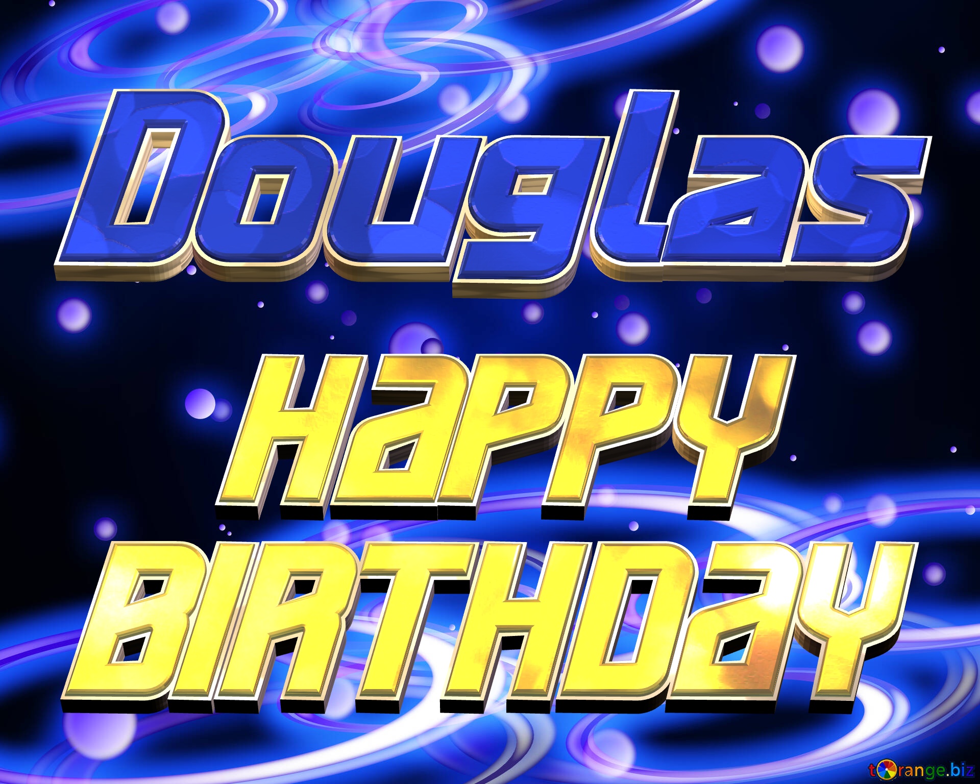 Douglas Space Happy Birthday! Technology background №54919