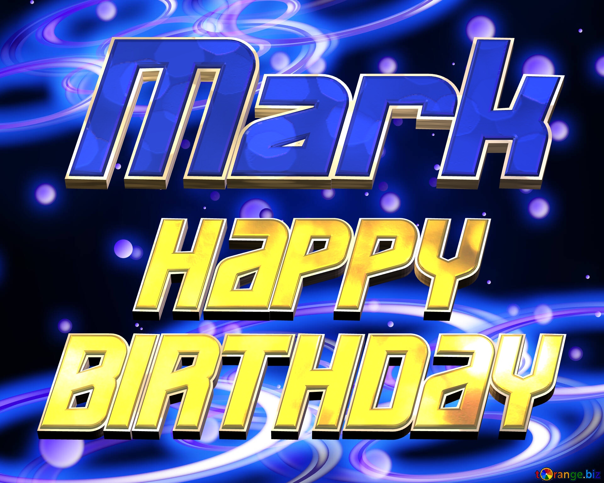 Mark Space Happy Birthday! Technology background №54919