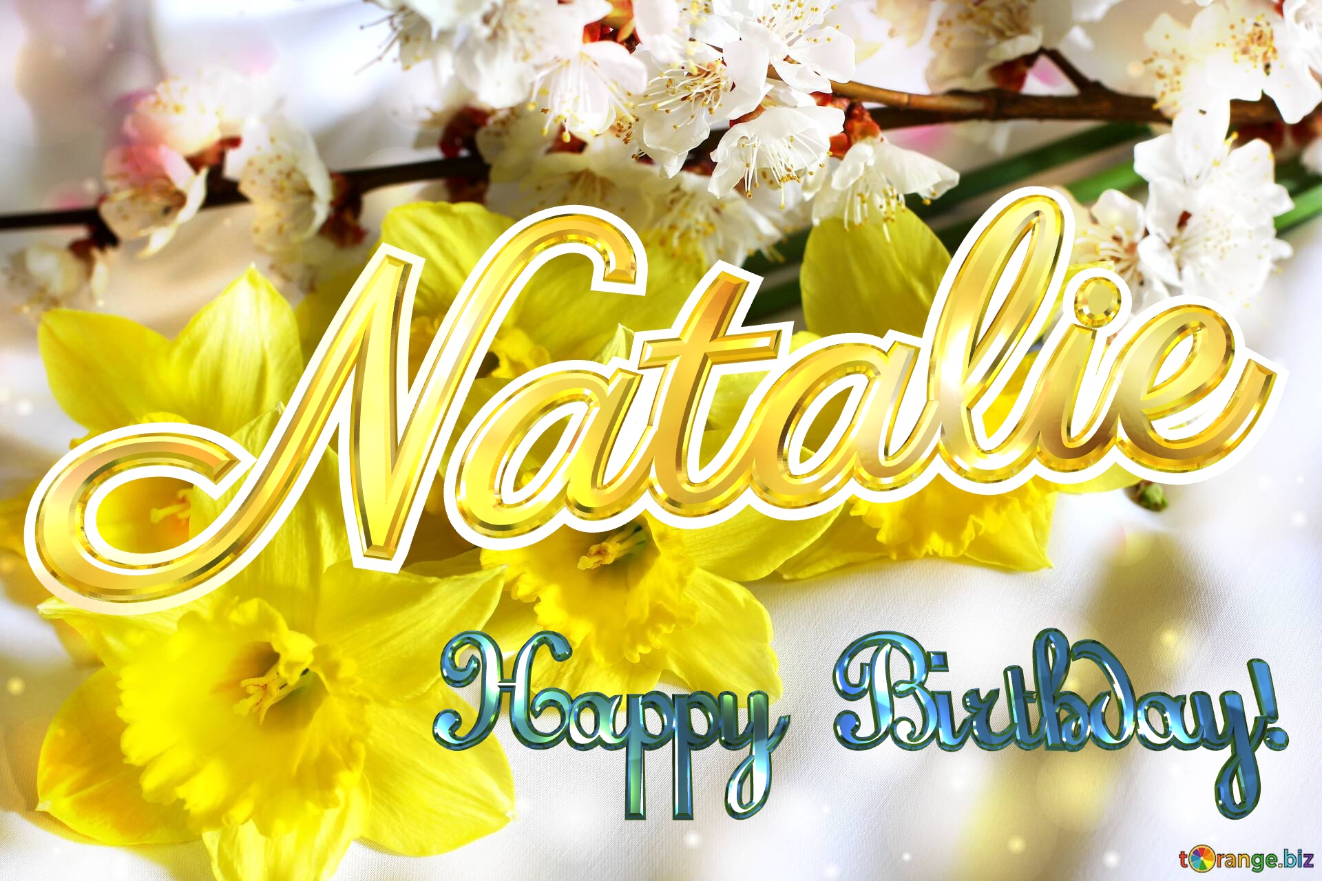 Natalie Happy Birthday! Spring flowers bouquet №0