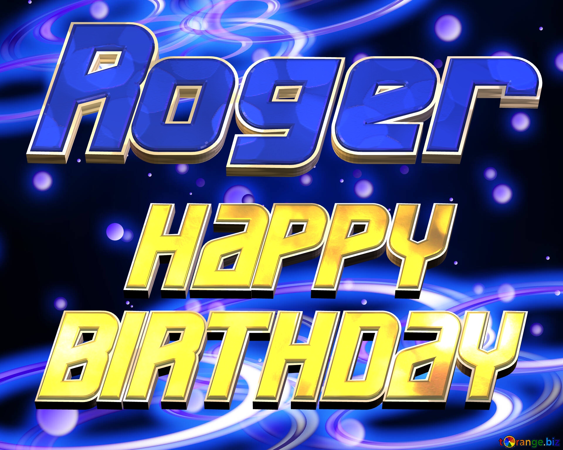 Roger Space Happy Birthday! Technology background №54919