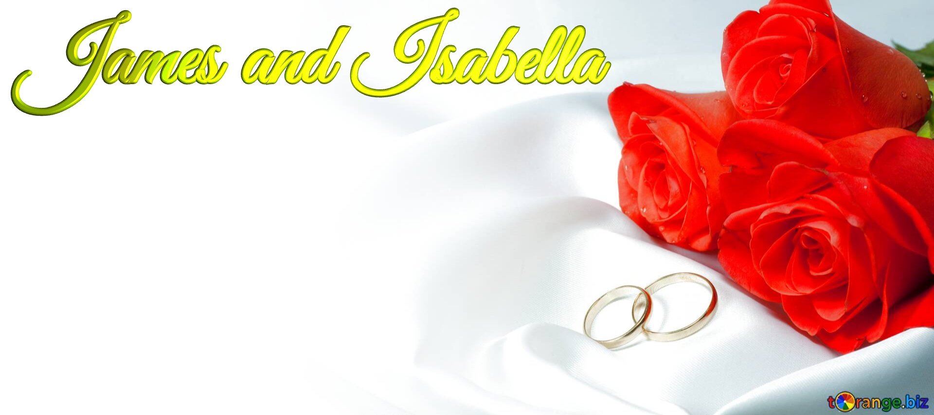 James and Isabella  Invitation wedding background №0