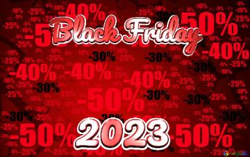 Discount template Red Background Black Friday 2023