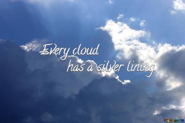 Every cloud has a silver lining. Cover for social network. FB, Facebook, twitwer, instagram ets.