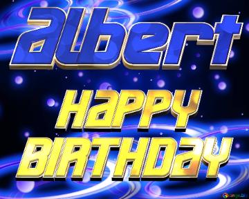 Albert Space Happy Birthday! Technology Background