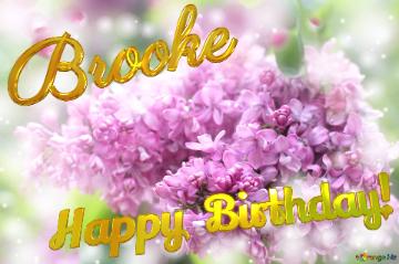 Brooke Happy Birthday! Lilac