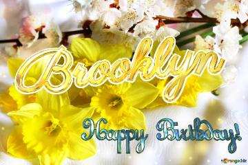 Happy Birthday! Brooklyn Spring flowers bouquet