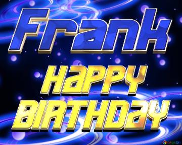 Frank Space Happy Birthday! Technology Background