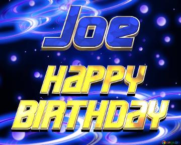 Joe Space Happy Birthday! Technology Background