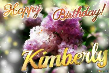 Kimberly Happy    Birthday! Light Lilac Background