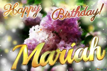 Mariah Happy    Birthday! Light Lilac Background