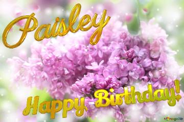 Paisley Happy Birthday! Lilac