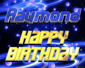 Raymond Space Happy Birthday! Technology Background