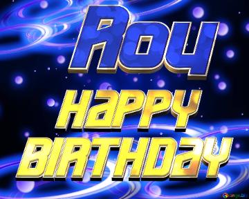 Roy Space Happy Birthday! Technology Background