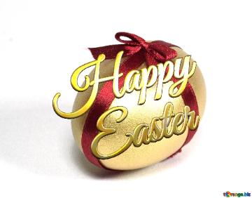 Happy Easter Gold Egg Egg  Of The  Gold   Ribbon