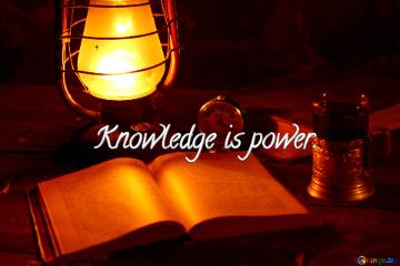 Knowledge is power. Cover for social network. Facebook, twitwer, instagram ets.