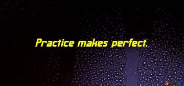 Cover For Facebook Practice Makes Perfect. Cover With Blue Drops