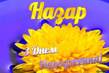 Назар З Днем  Народження! Ukrainian Flower