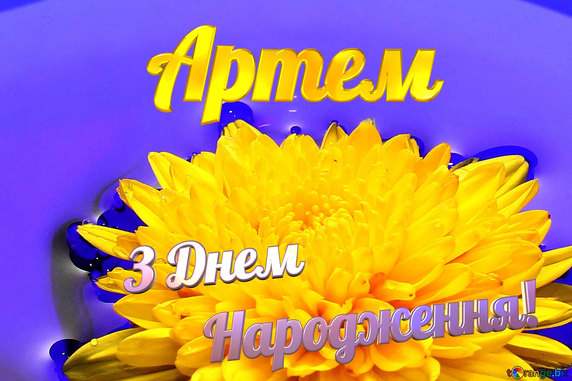 Артем З Днем  Народження! Ukrainian flower №37279