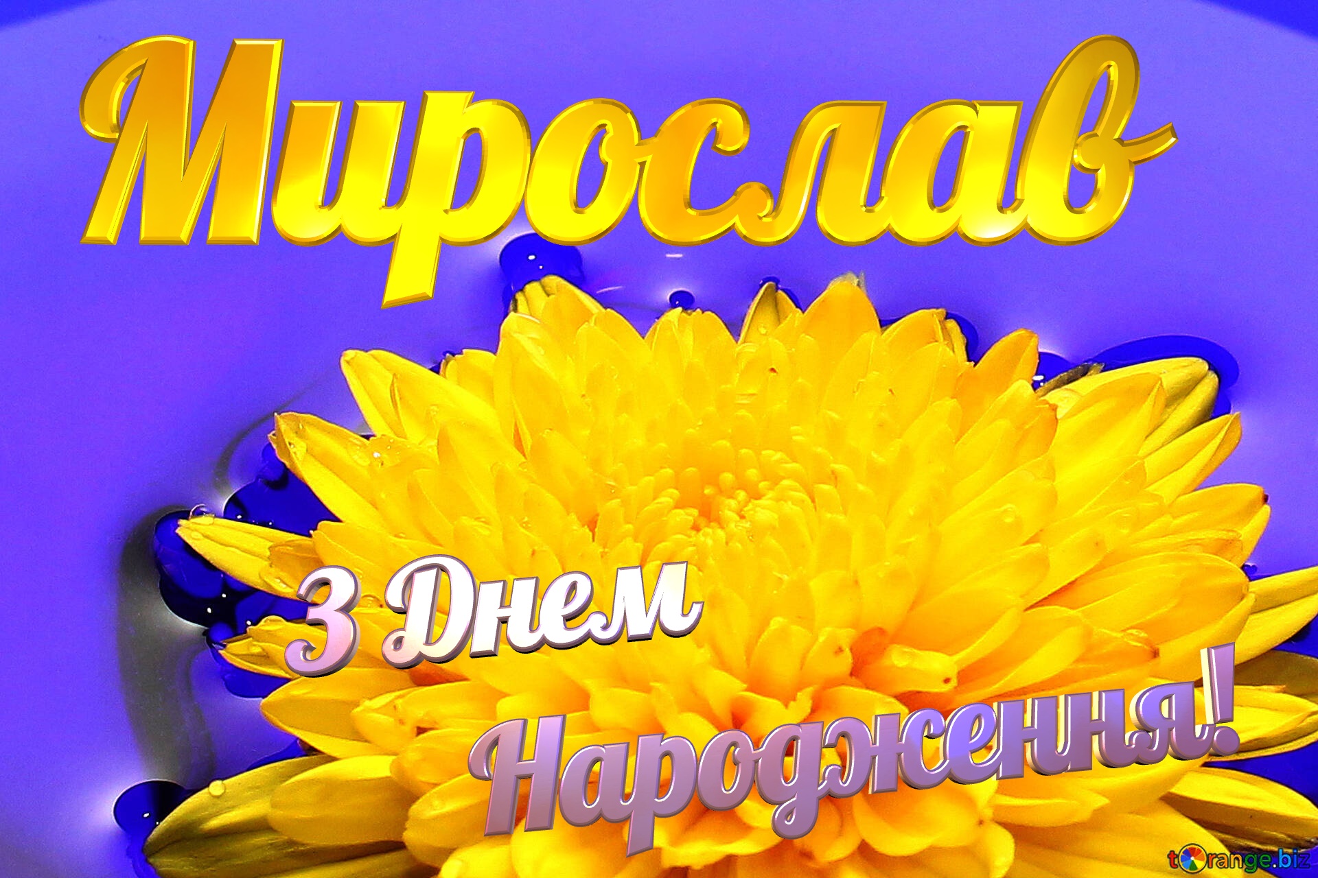 Мирослав З Днем  Народження! Ukrainian flower №37279