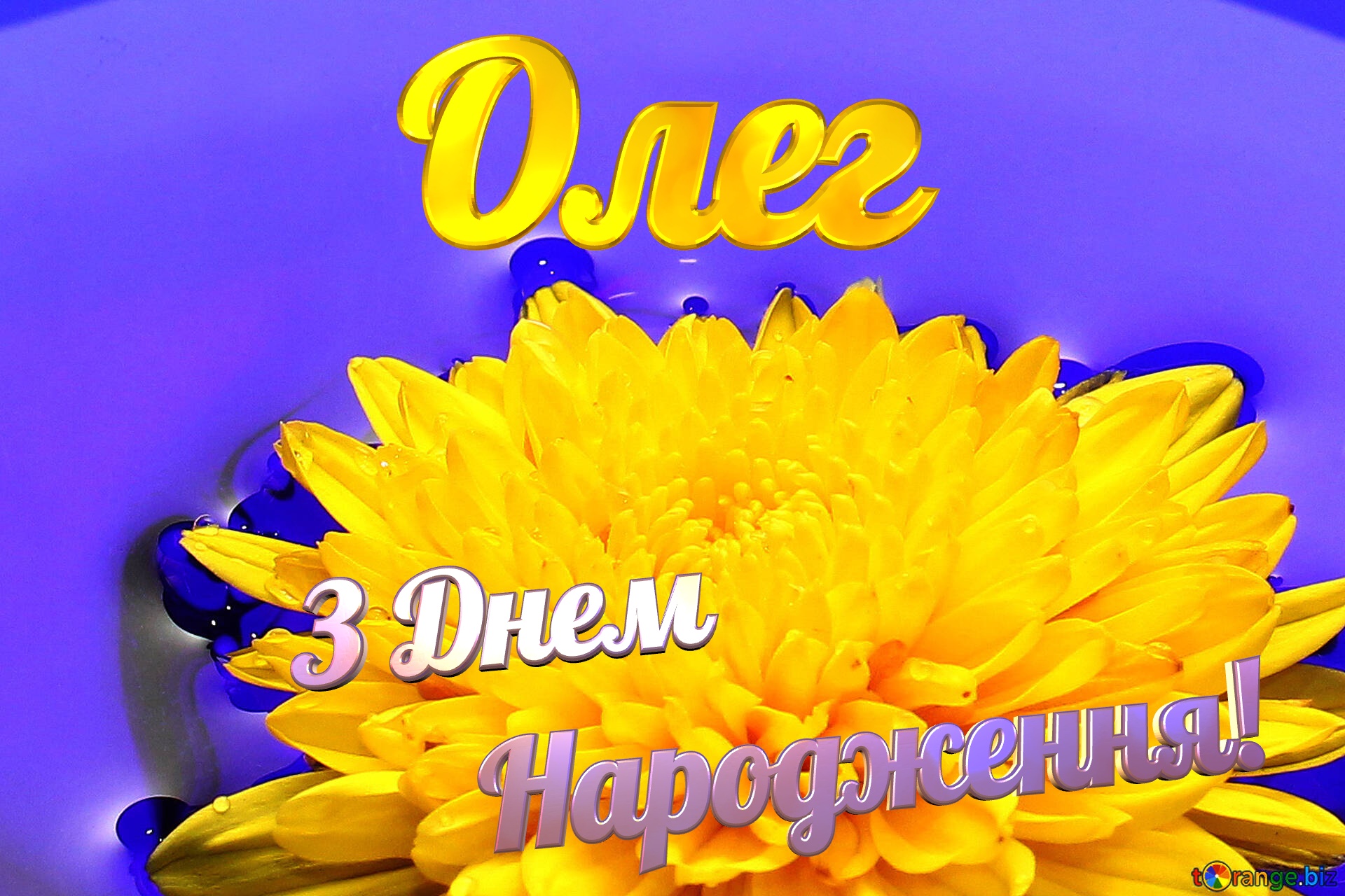 Олег З Днем  Народження! Ukrainian flower №37279