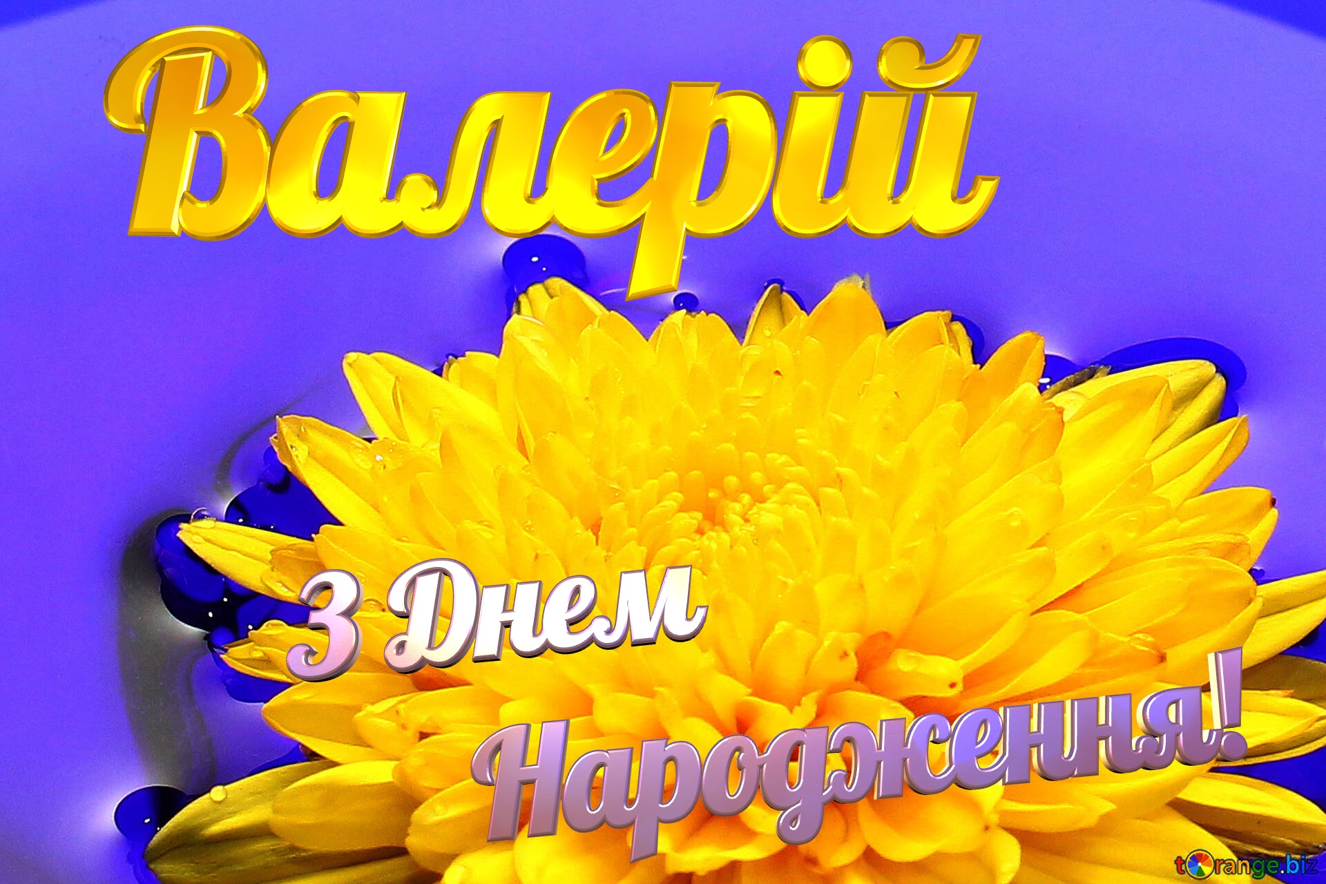 Валерій З Днем  Народження! Ukrainian flower №37279