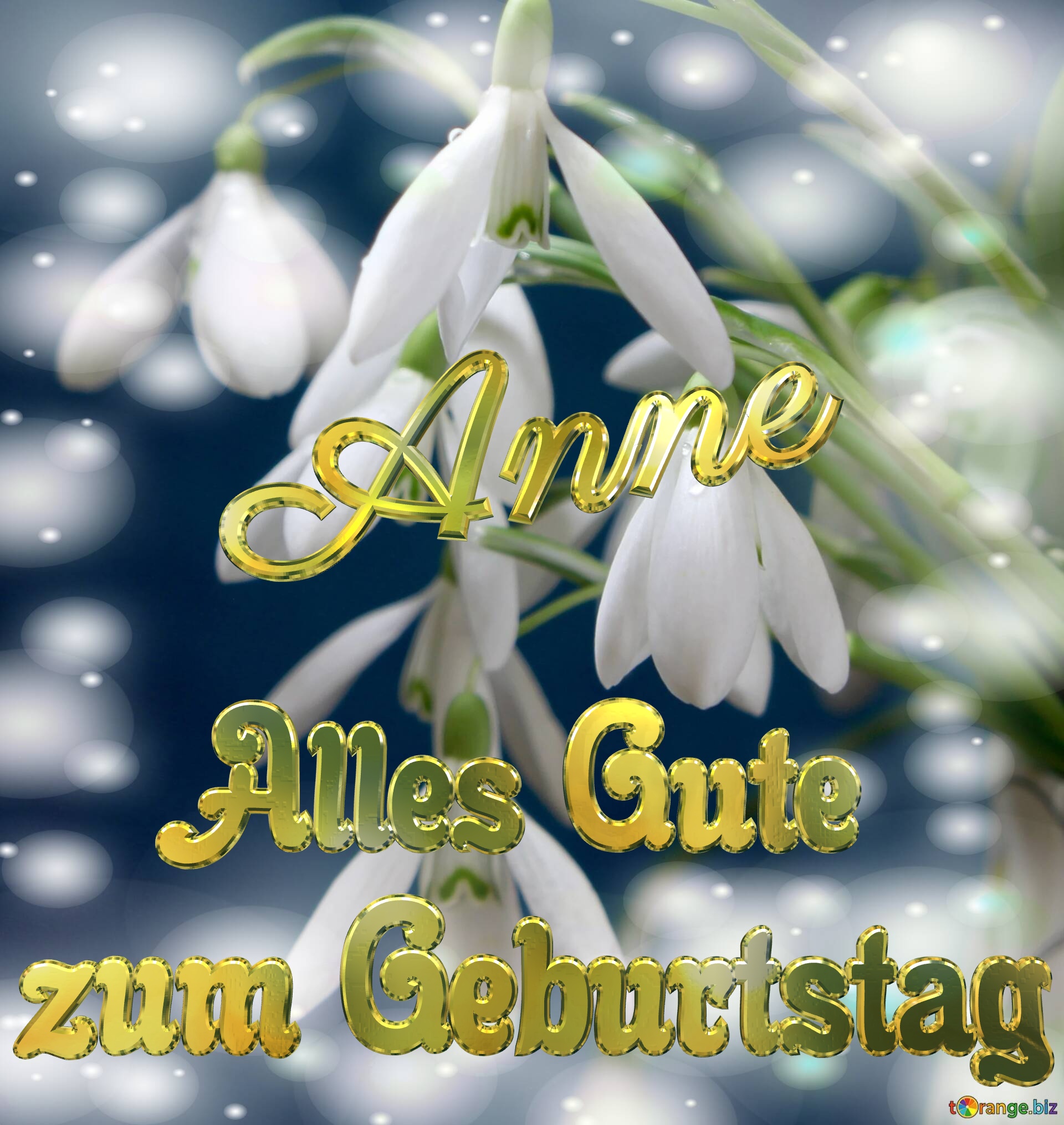    Alles Gute  zum Geburtstag Anne  Blumenstrauß von Frühlingsblumen №0