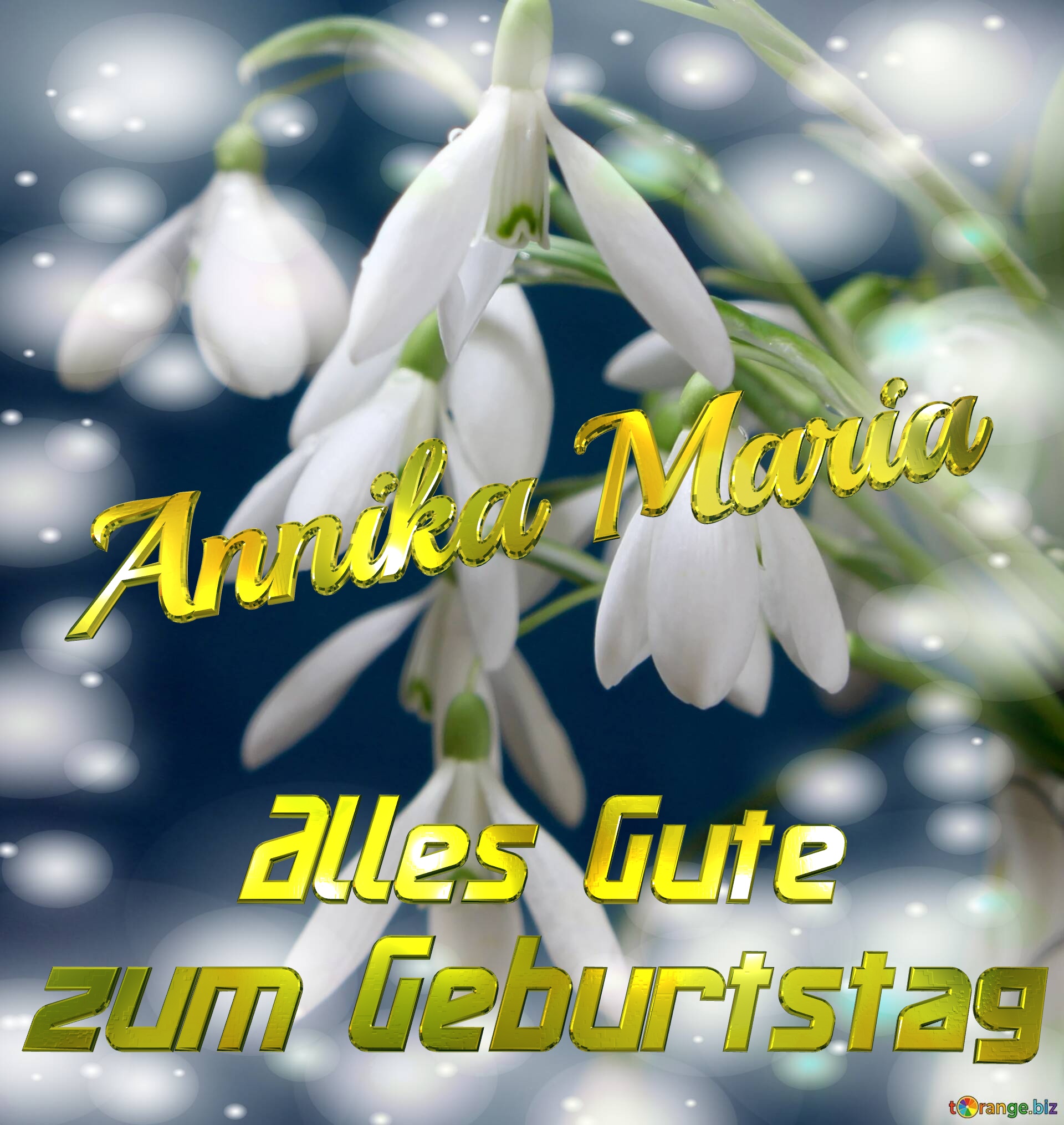 Annika Maria Alles Gute  zum Geburtstag Blumenstrauß von Frühlingsblumen №0