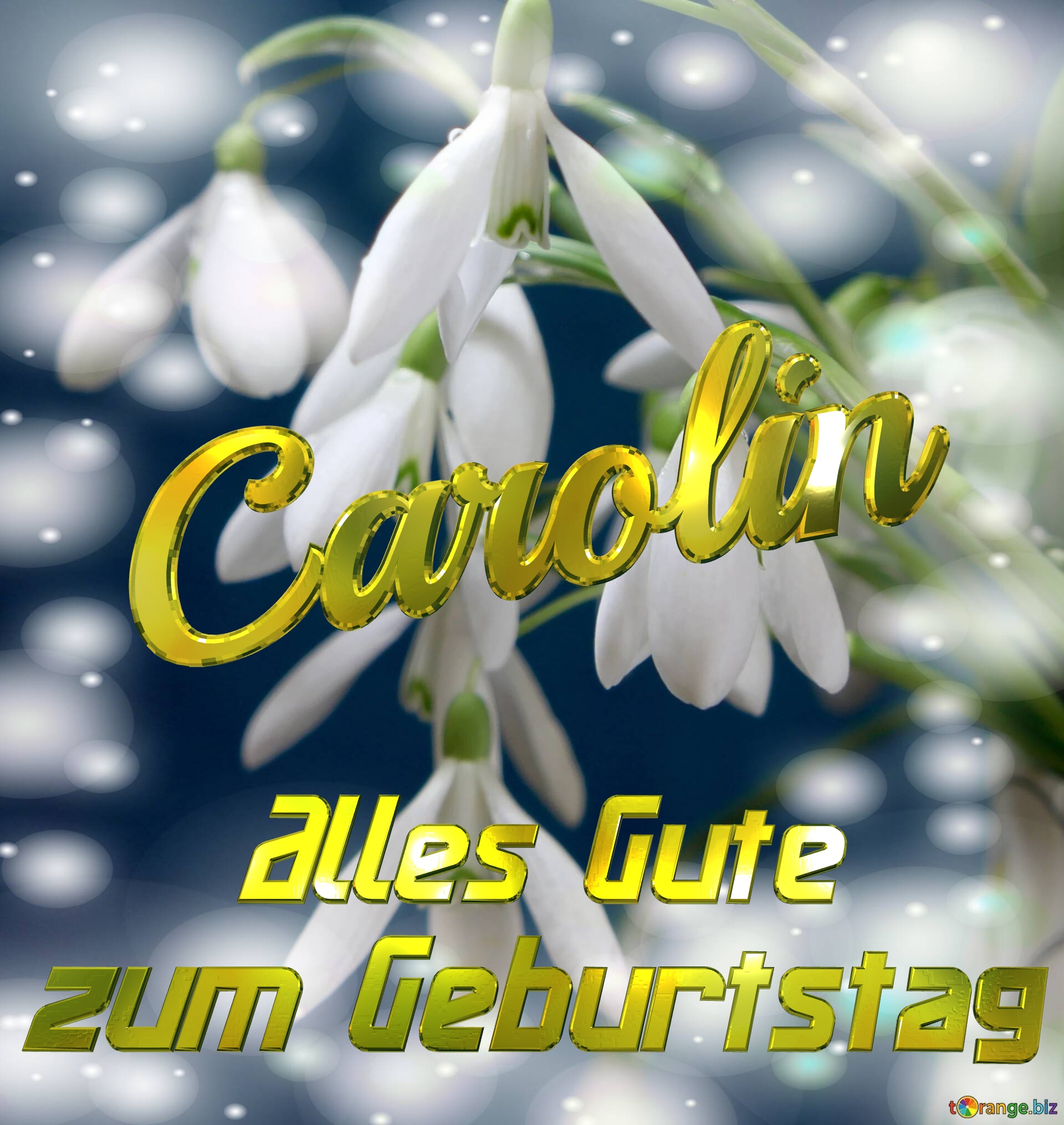 Carolin Alles Gute  zum Geburtstag Blumenstrauß von Frühlingsblumen №0