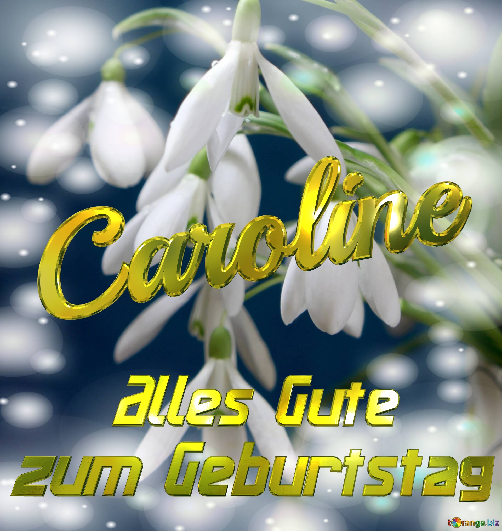 Caroline Alles Gute  zum Geburtstag Blumenstrauß von Frühlingsblumen №0