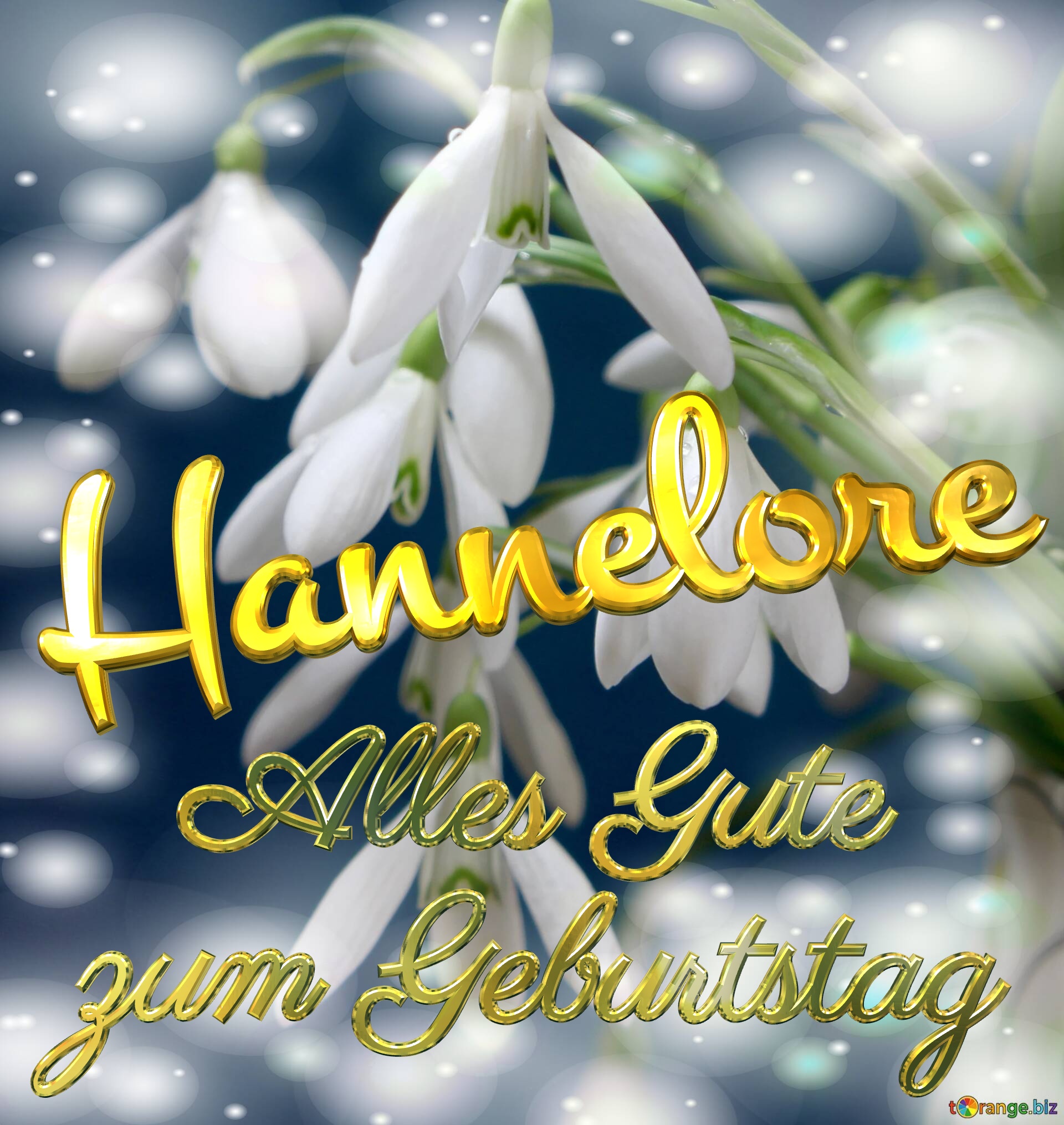 Hannelore Alles Gute  zum Geburtstag Blumenstrauß von Frühlingsblumen №0