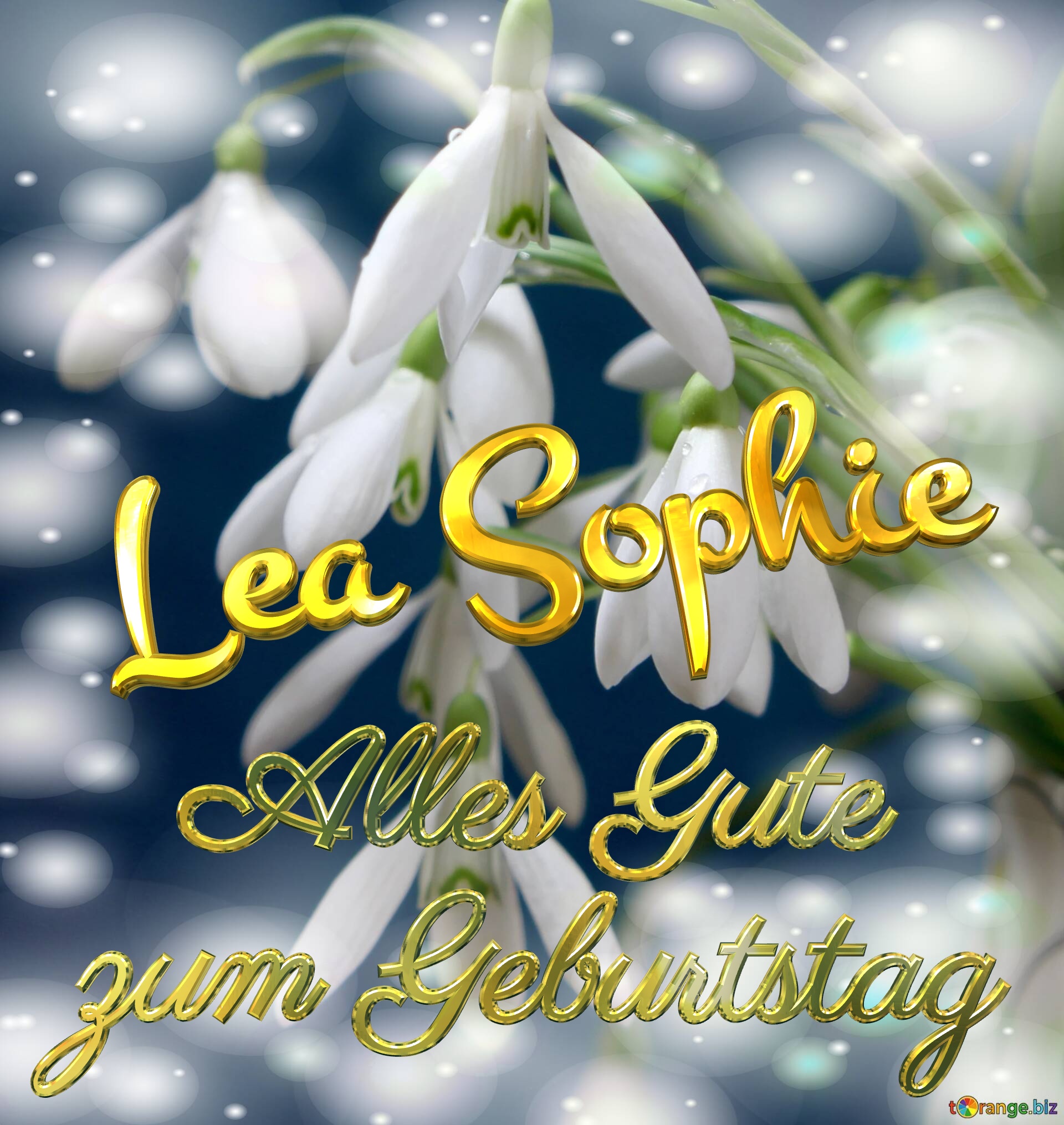 Lea Sophie Alles Gute  zum Geburtstag Blumenstrauß von Frühlingsblumen №0