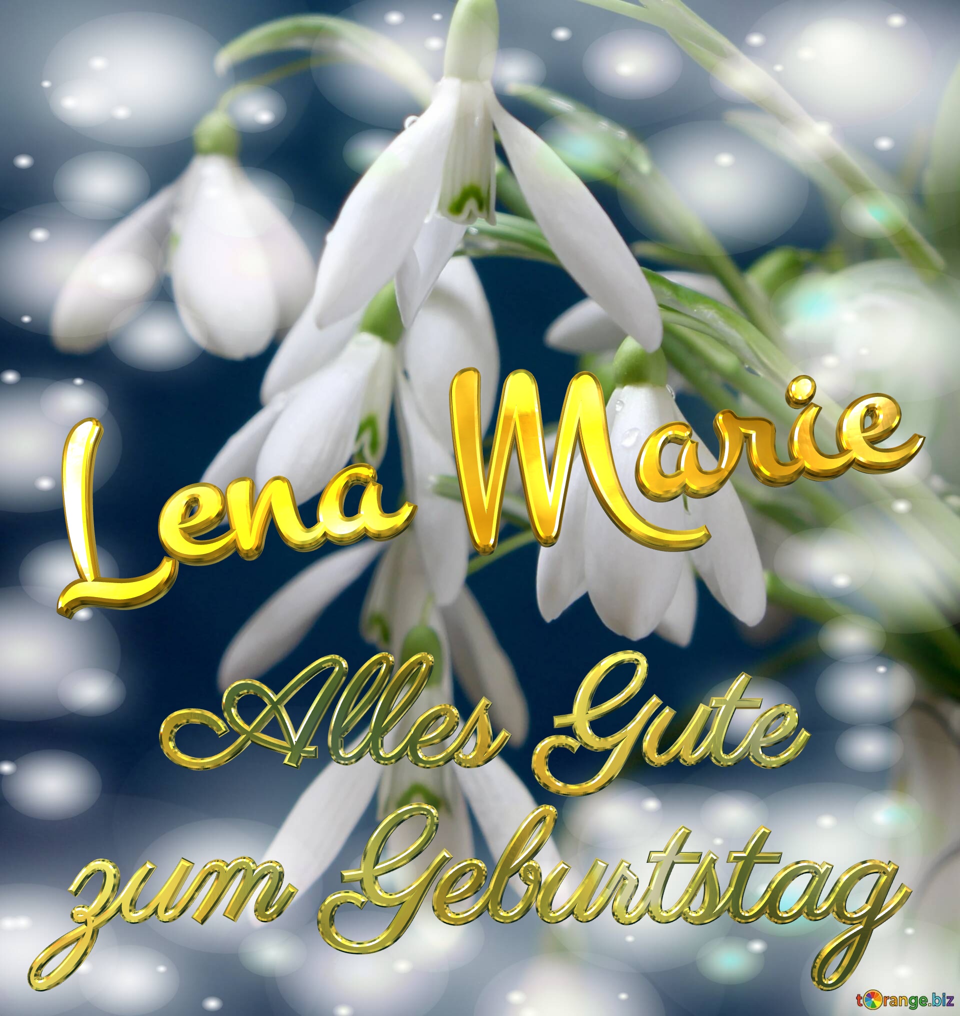 Lena Marie Alles Gute  zum Geburtstag Blumenstrauß von Frühlingsblumen №0