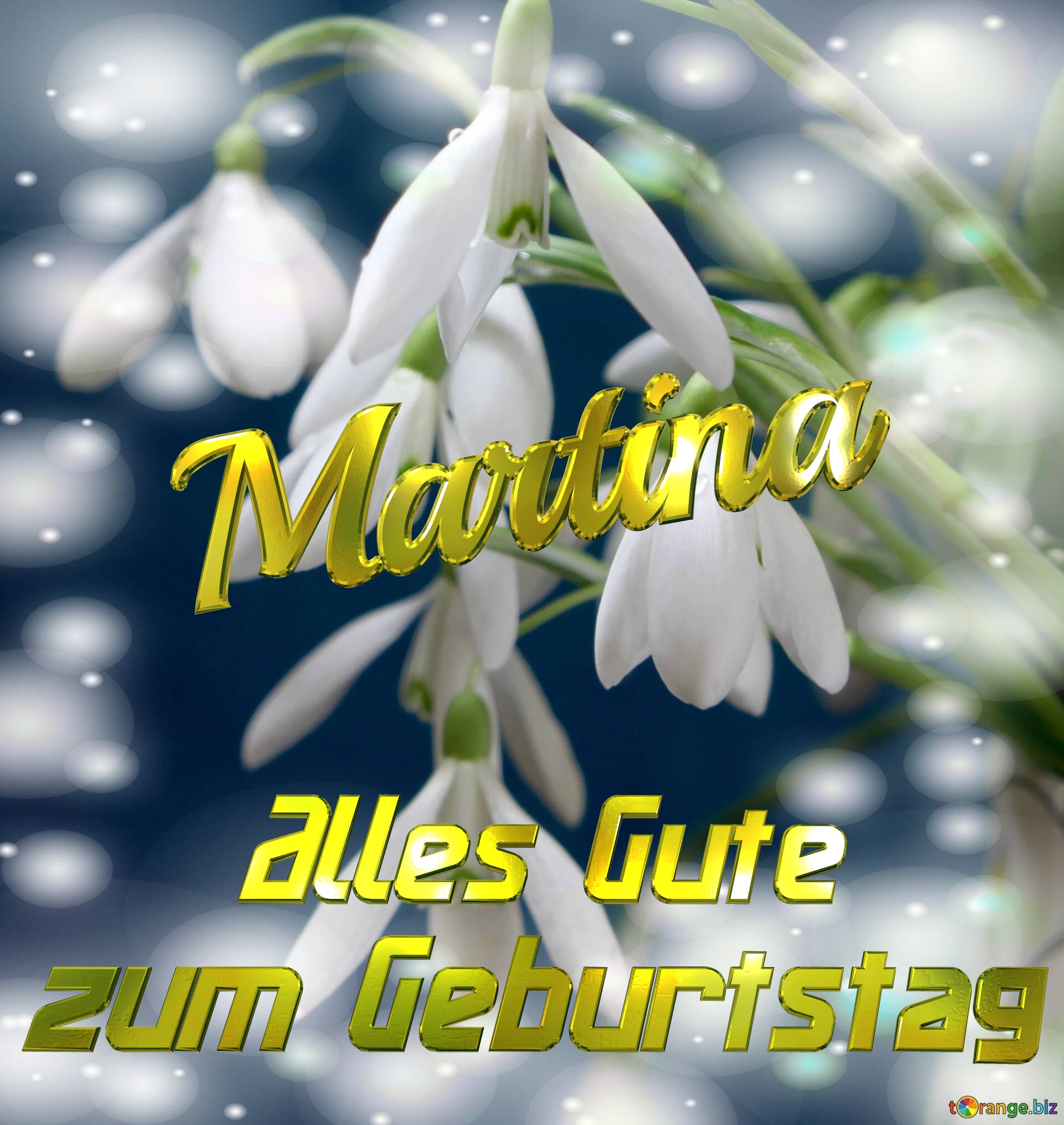 Martina Alles Gute  zum Geburtstag Blumenstrauß von Frühlingsblumen №0
