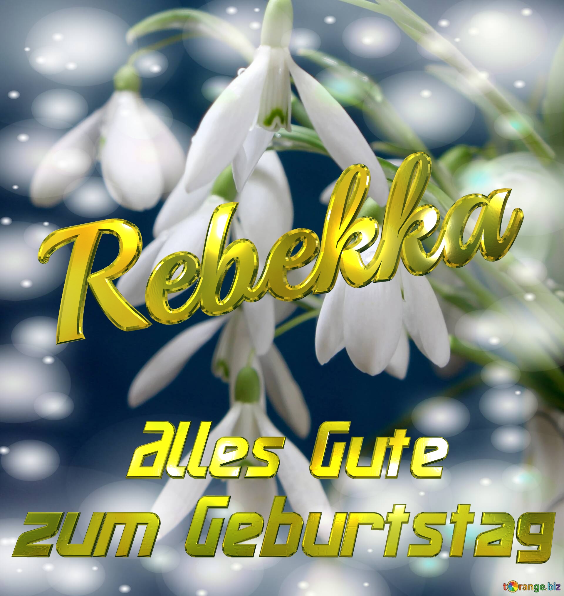 Rebekka Alles Gute  zum Geburtstag Blumenstrauß von Frühlingsblumen №0