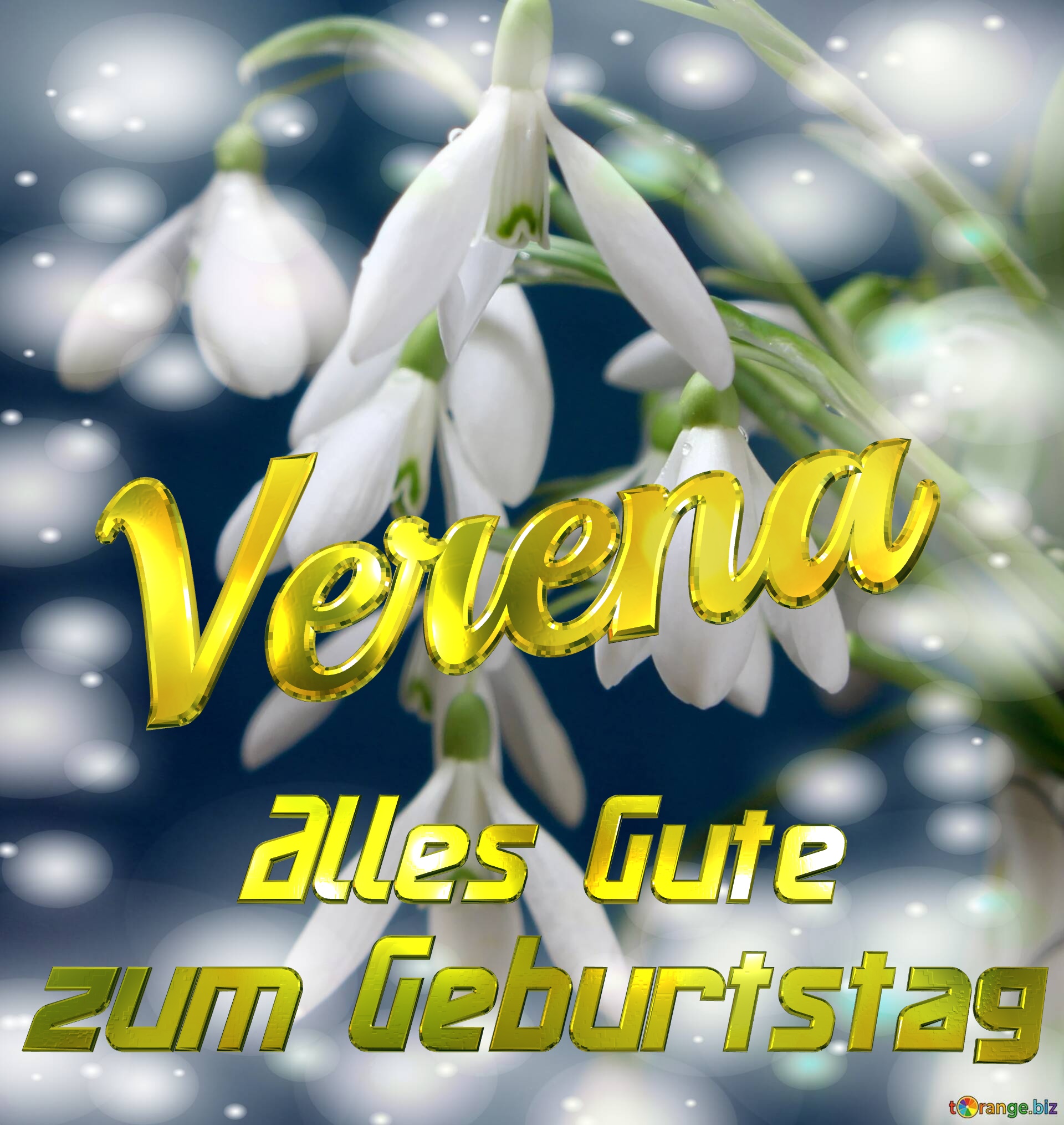 Verena Alles Gute  zum Geburtstag Blumenstrauß von Frühlingsblumen №0